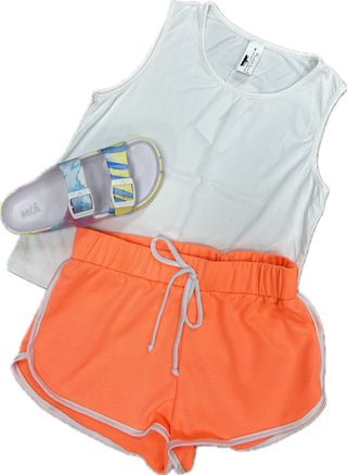 Rock Candy Neon Orange Varsity Shorts