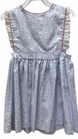 Anvy Kids Blue Vine Elizabeth Pinafore Dress
