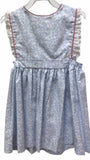 Anvy Kids Blue Vine Elizabeth Pinafore Dress