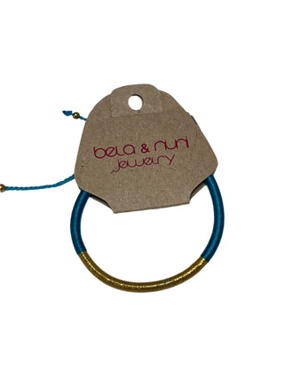 Bela + Nuni Blue/Gold Adjustable Bracelet