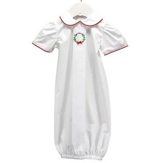 Baby Blessings Christmas Wreath Day Gown