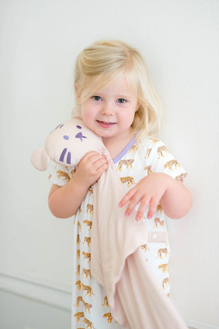 Bamboo Tiger Lovey + Paci Clip