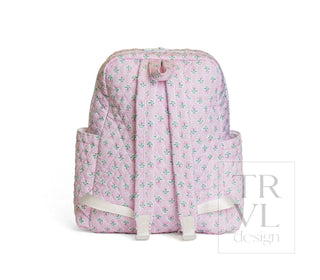 TRVL Quilted XL Backpacker: Petite Fleur Pink - view 3