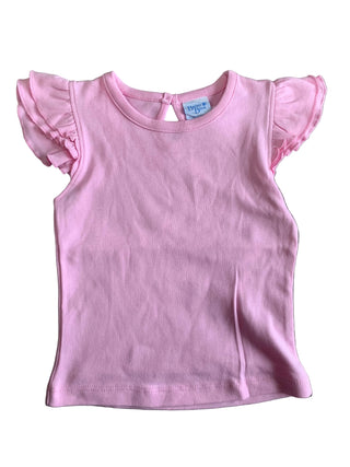 Bailey Boys Ruffled Sleeves Tee- Pink