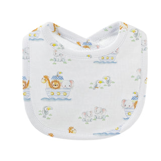 Baby Club Chic Bib - Noah's Ark Blue