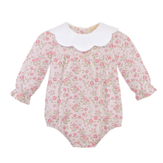 Baby Club Chic Velvet Petals Bubble w/ Scalloped Collar