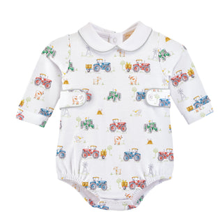 Baby Club Chic Tractor Time Bubble w/ Round Collar
