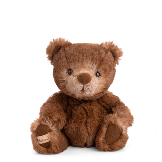 Bukowski Bears Baby Ranger small cocoa-brown plush teddy bear front view