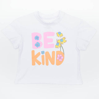 Azarhia Be Kind White Boxy Tee