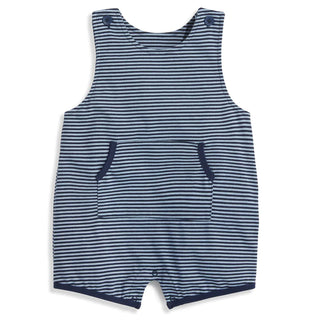 Bella Bliss Blue/Navy Striped Jersey Dude Overall