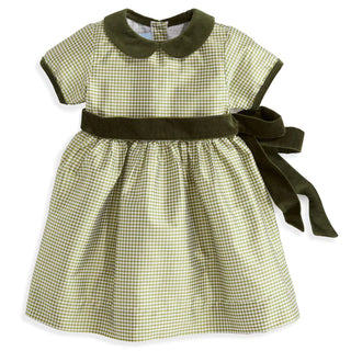 Bella Bliss Velvet Trim Taffeta Dress