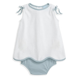 Bella Bliss Terry Sally Swing Set - White with Moody Blue