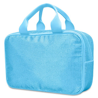 iScream Blue Rhinestone Large Cosmetic Bag