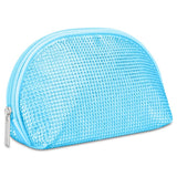 iScream Blue Rhinestone Oval Cosmetic Bag
