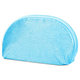 iScream Blue Rhinestone Oval Cosmetic Bag