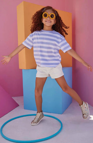 Bisby Classic Ivory Denim Shorts