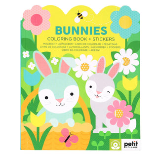 Bunnies Coloring Book and Stickers