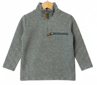 Kingston 1/4 Zip Pullover- Grey