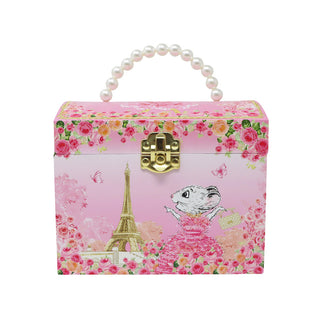 Claris The Chicest Mouse in Paris Pearl Musical Jewelry Box