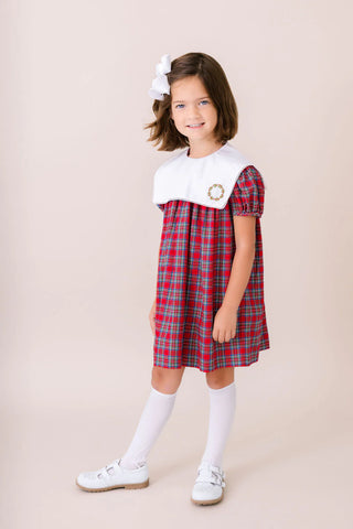 Hope Chest Dress - Woodstock Plaid, Wreath