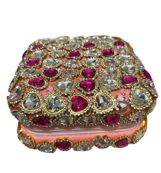 Bari Lynn Bejeweled Jewelry Box - Hearts