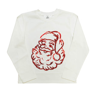 Belle Cher Sparkly Red Sequin Santa Claus L/S Tee