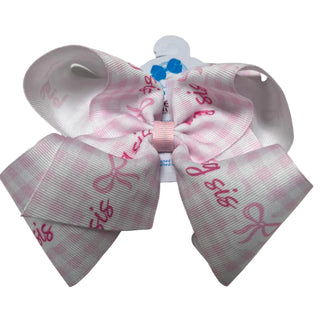 Wee Ones Printed Big Sis/ Lil Sis Bow