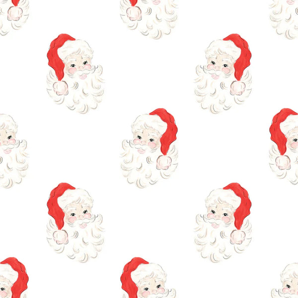 Lucky Carpenter Christmas Wrapping Paper - Red Santa