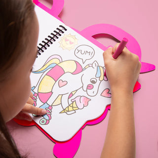 Omy Pro Super Coloring & Sticker Book- lily