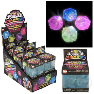 Glow-in-the-Dark Squeezy Sugar Diamond (Assorted)