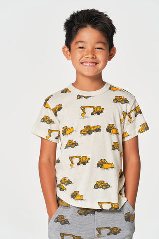 Chaser Boys Tractor Zone Construction Tee