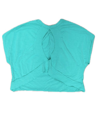 Mineral Crossback Top- Aqua