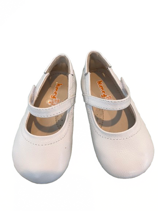 Kimey Bibelo White Leather Mary Jane Shoes