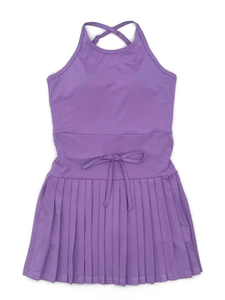 Blended Spirit Lavender Pleated Athletic Dress