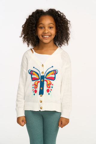 Chaser Knit Butterfly Cardigan Sweater