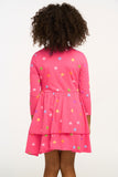 Chaser Girl Vintage Rainbow Stars Pink Dress
