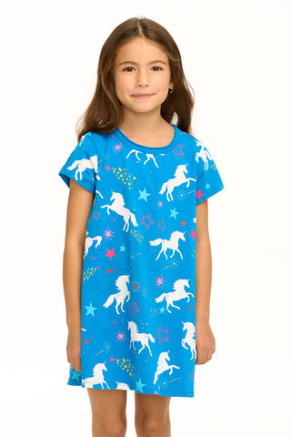 Chaser Unicorn Galaxy Knit T-Shirt Dress