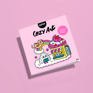 Omy Pro Cozy Art Coloring Book- Kawaii