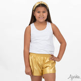 Azarhia Shimmer Steph Shorts - Gold