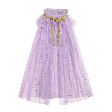 Dress Up Tulle Cape - Lavender Star