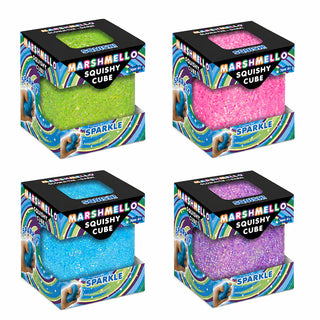 Marshmello Squishy Sparkle Cube