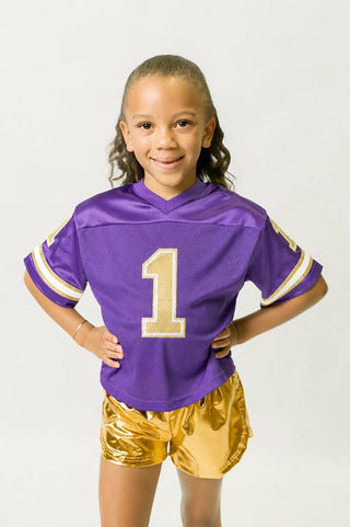 Belle Cher Purple Football Jersey