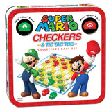 Super Mario Checkers & Tic Tac Toe Collector's Game Set