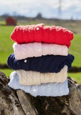 Classic Cashmere Blend Cardigan - Oatmeal