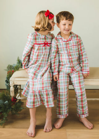 Little English Douglas Plaid Classic Pajama Set