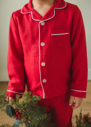 Little English red Classic Pajama Set styled
