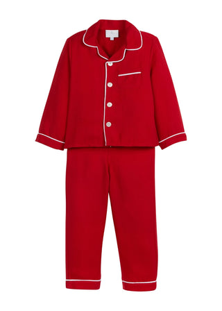 Little English Classic Pajama Set in red