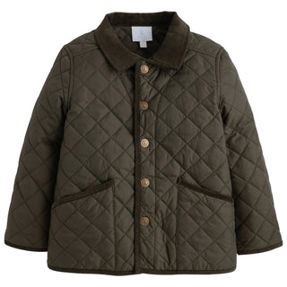 Little English Classic Quilted Jacket - Olive