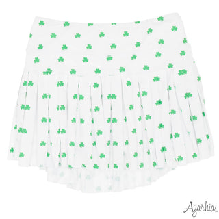 Azarhia Mini Pleat Skort - Tiny Clover