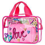 Cheerful Corey Paige Love Letters Cosmetic Bag Trio